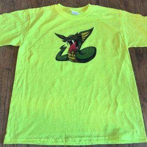 Green Snake Shirt Kid's T Shirt Yth XL Yellow NEW Never Worn